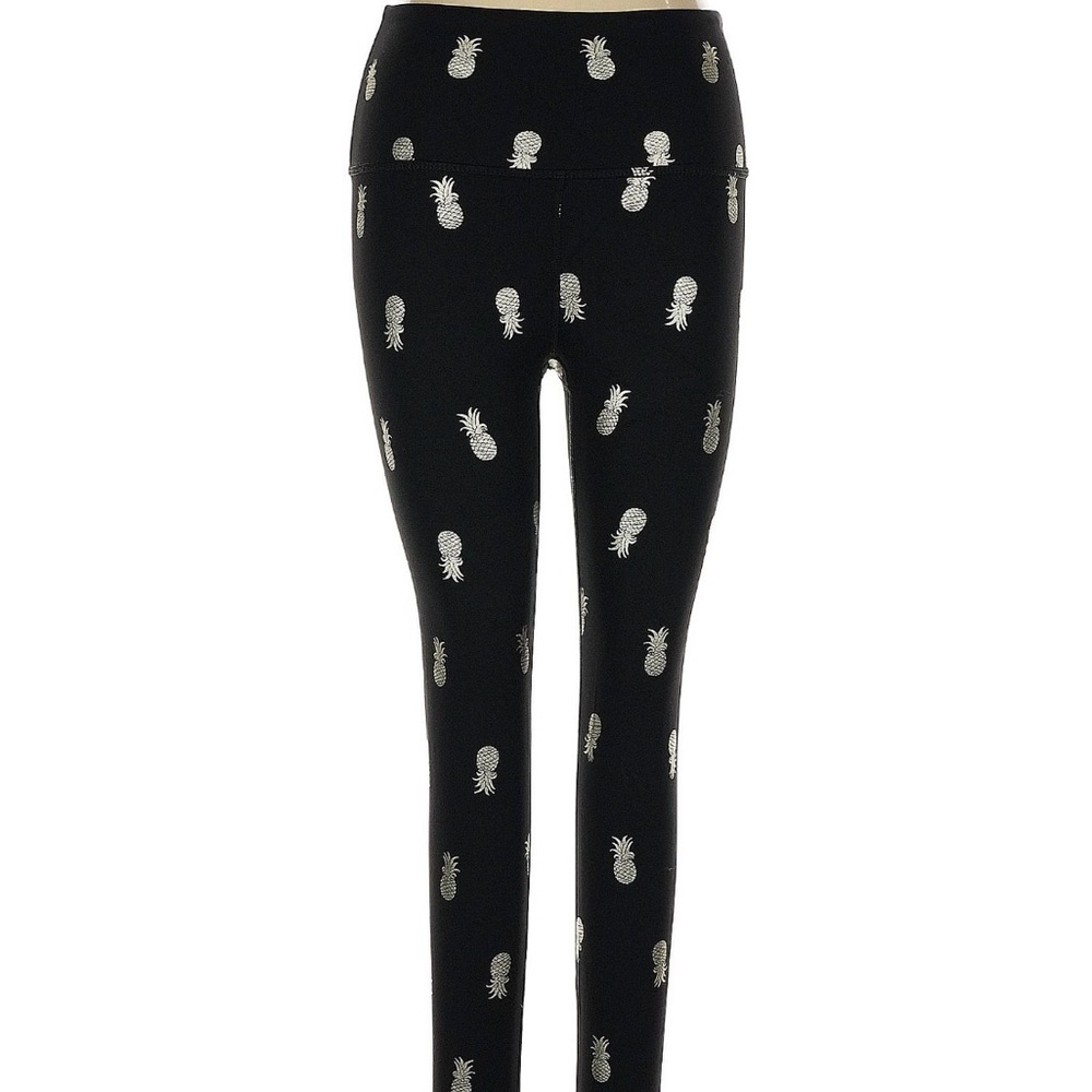 Beyond yoga Black Pineapple Print Women's Leggings